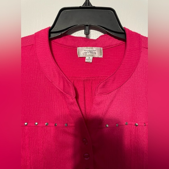 Shannon Ford New York hot pink blouse size small - Picture 2 of 4